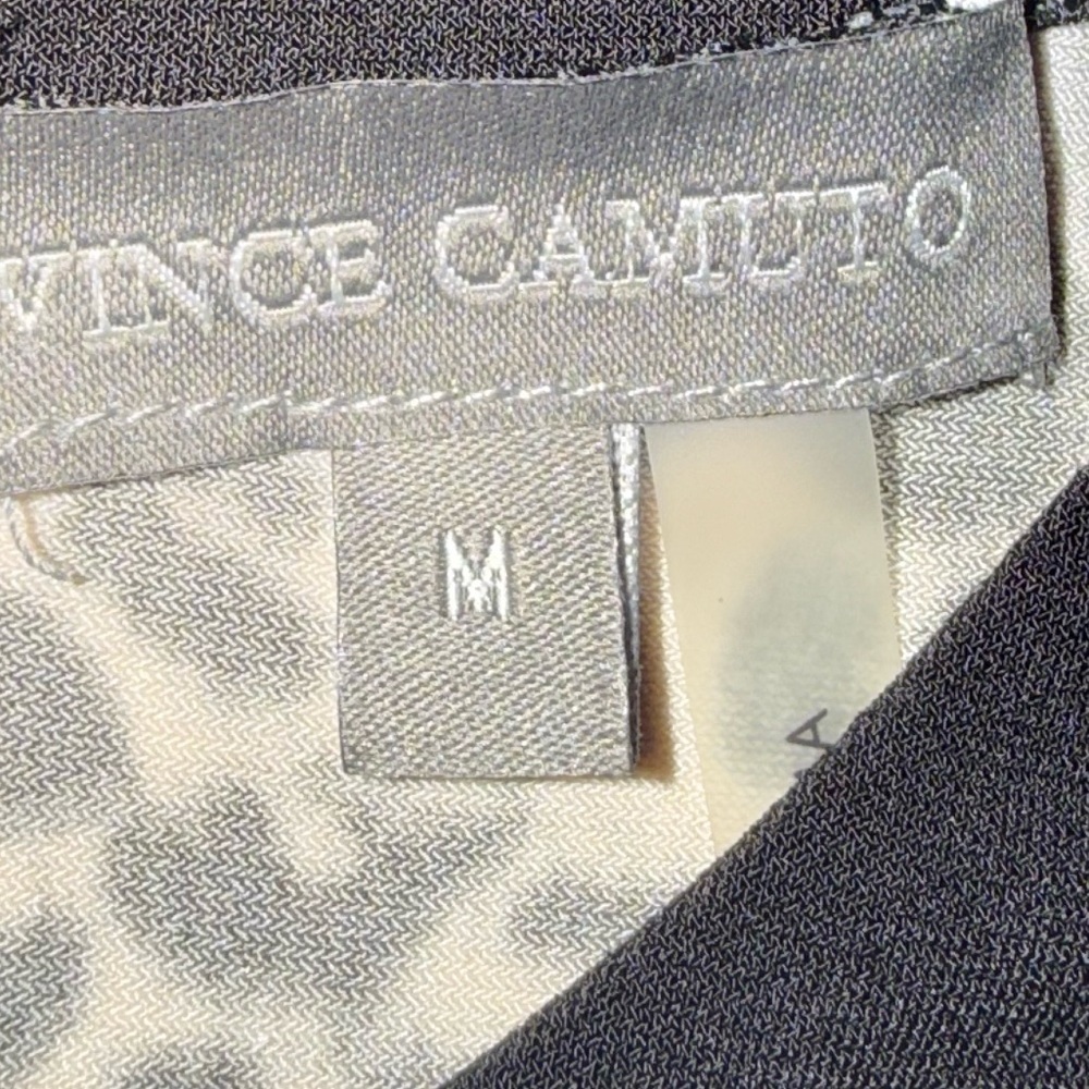 NWT Vince Camuto Women’s Serengeti Top Leopard Print with Black Trim Med - Picture 8 of 9